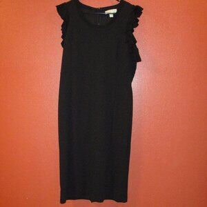 MICHAEL Michael Kors Woman X Large Black Sleeveless Zipper Business Party Dress